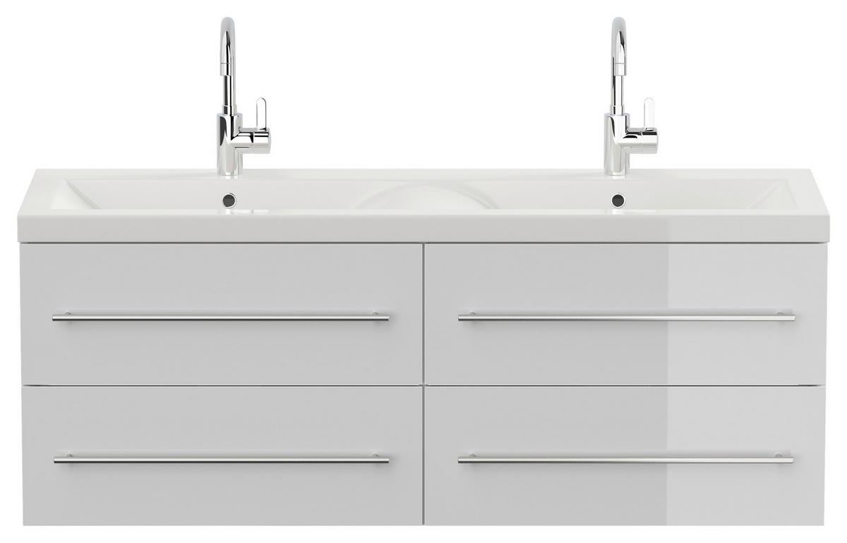 WASCHTISCHKOMBI 60 cm  - Weiß Hochglanz/Weiß, Basics, Keramik/Holzwerkstoff (60cm) - MID.YOU