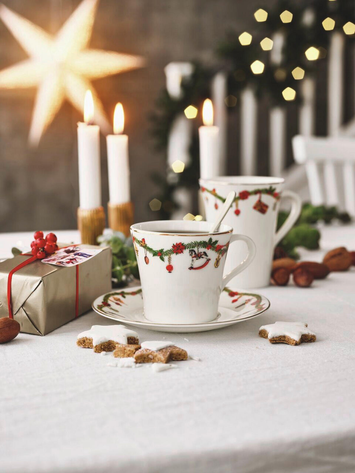KAFFEESET Multicolor Nora - Christmas 3-teilig  - Multicolor, Basics, Keramik - Hutschenreuther