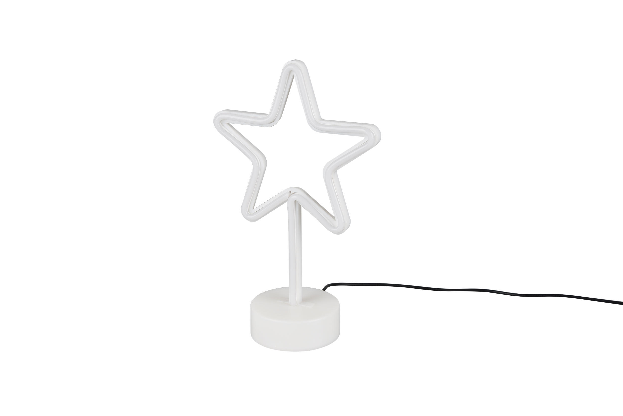 XXXLutz Led-Tischleuchte Star Weiß 18.7x30.5x10 cm