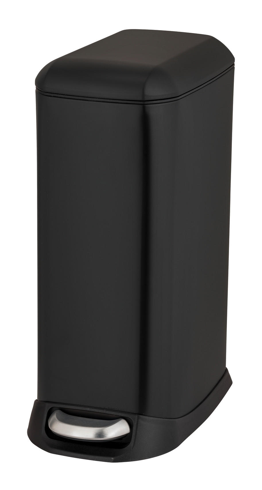TRETEIMER 20 L  - Schwarz, Basics, Kunststoff/Metall (23,5/55/41cm) - Wenko