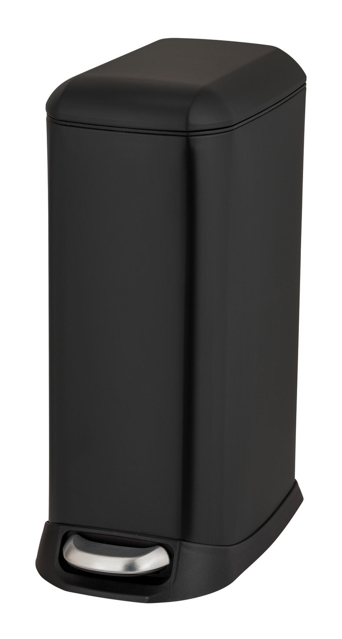 TRETEIMER 20 L  - Schwarz, Basics, Kunststoff/Metall (23,5/55/41cm) - Wenko