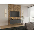 LOWBOARD Newniq in 120/36,7/45 cm - Anthrazit, Design, Holzwerkstoff (120/36,7/45cm) - Hom`in
