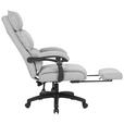 CHEFSESSEL Teddystoff Hellgrau - Hellgrau/Schwarz, Design, Kunststoff/Textil (64,5/112/120/65cm) - Carryhome