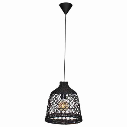 HÄNGELEUCHTE LUCENA 34/35 cm   - Schwarz, Natur, Naturmaterialien (34/35cm) - By Rydéns