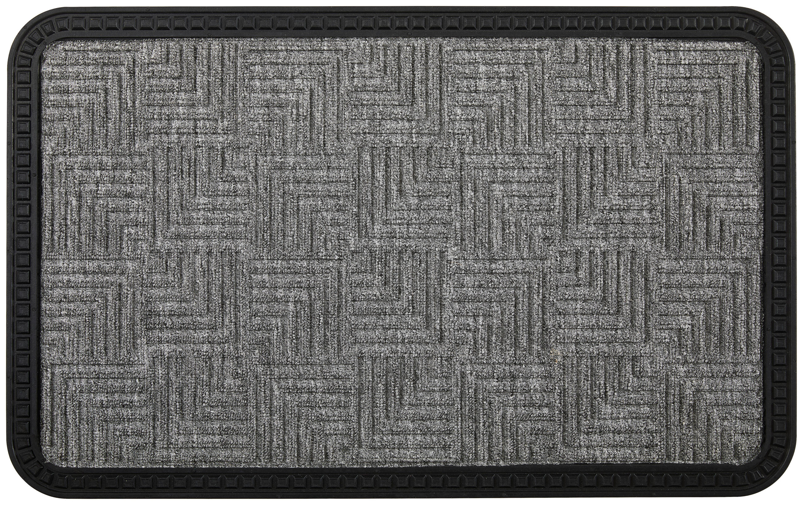 FUßMATTE 50/80 cm Border Star  - Grau, KONVENTIONELL, Textil (50/80cm) - Esposa