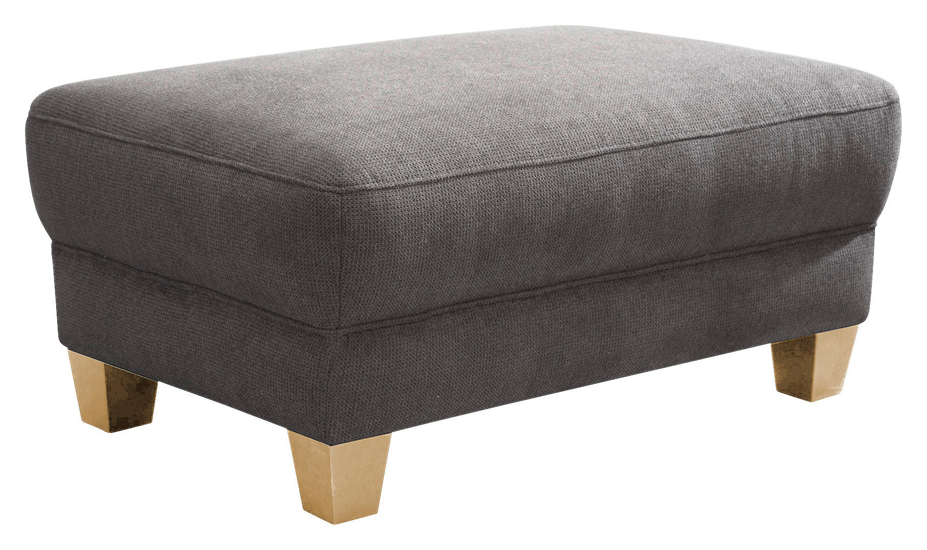 HOCKER in Textil Grau - Naturfarben/Grau, KONVENTIONELL, Holz/Textil (101/45/66cm) - Sit & More