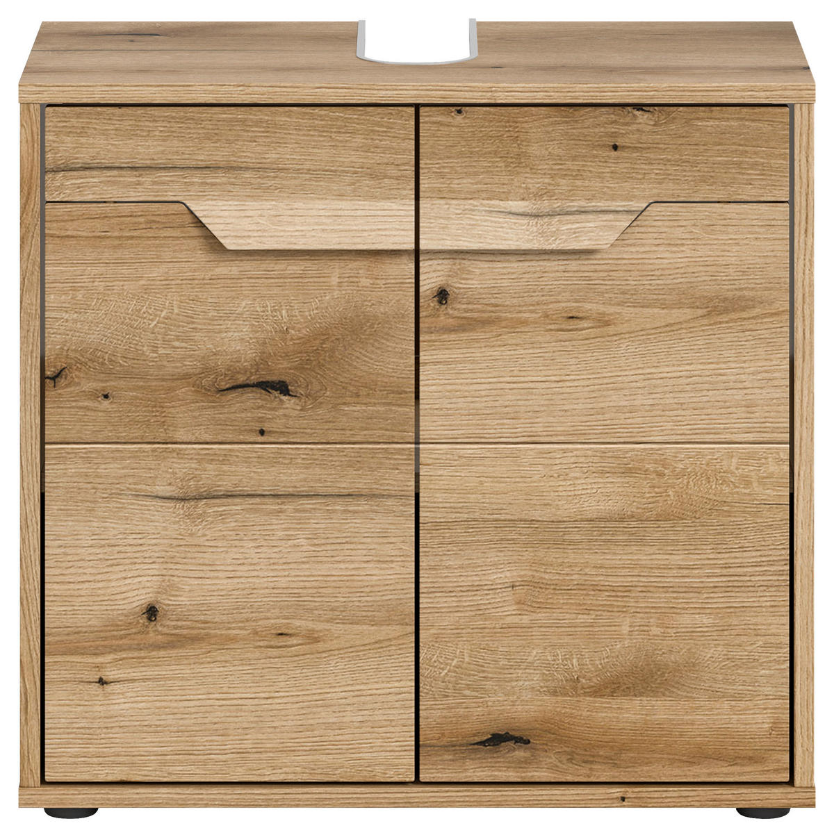 WASCHBECKENUNTERSCHRANK 64/60/34 cm  - Schwarz, MODERN, Holzwerkstoff (64/60/34cm) - MID.YOU