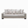 BIG SOFFA i beige  - beige/svart, Modern, trä (246/93/124cm) - MID.YOU
