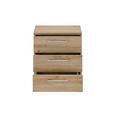 ROLLCONTAINER 40/56/39 cm  - Silberfarben/Eiche Artisan, MODERN, Holzwerkstoff/Kunststoff (40/56/39cm) - Carryhome
