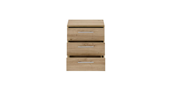 ROLLCONTAINER 40/56/39 cm  - Silberfarben/Eiche Artisan, MODERN, Holzwerkstoff/Kunststoff (40/56/39cm) - Carryhome
