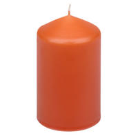 STUMPENKERZE  - Dunkelorange, Basics, Naturmaterialien (5,7/10,0cm)