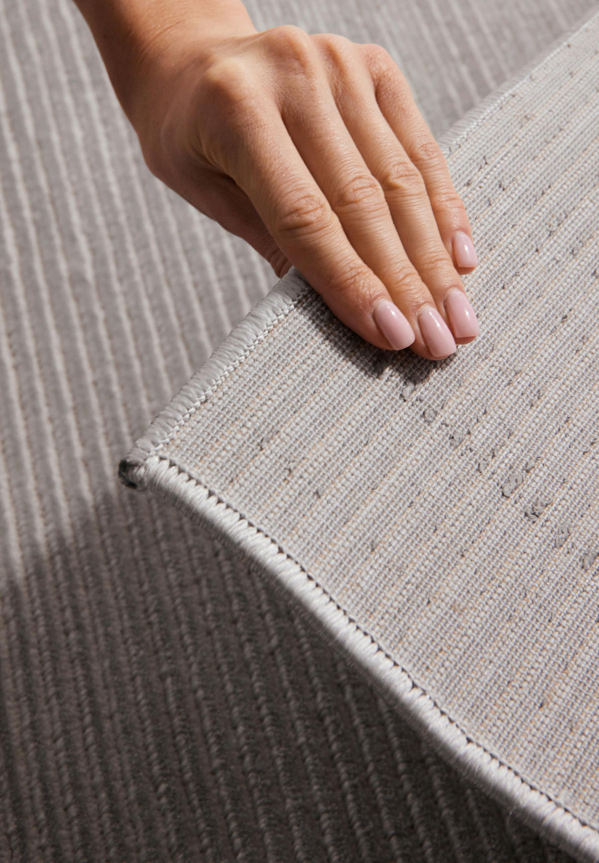 TEPPICH 120/170 cm Perles Creme, Grau  - Creme/Grau, Basics, Kunststoff (120/170cm) - Elle Decoration