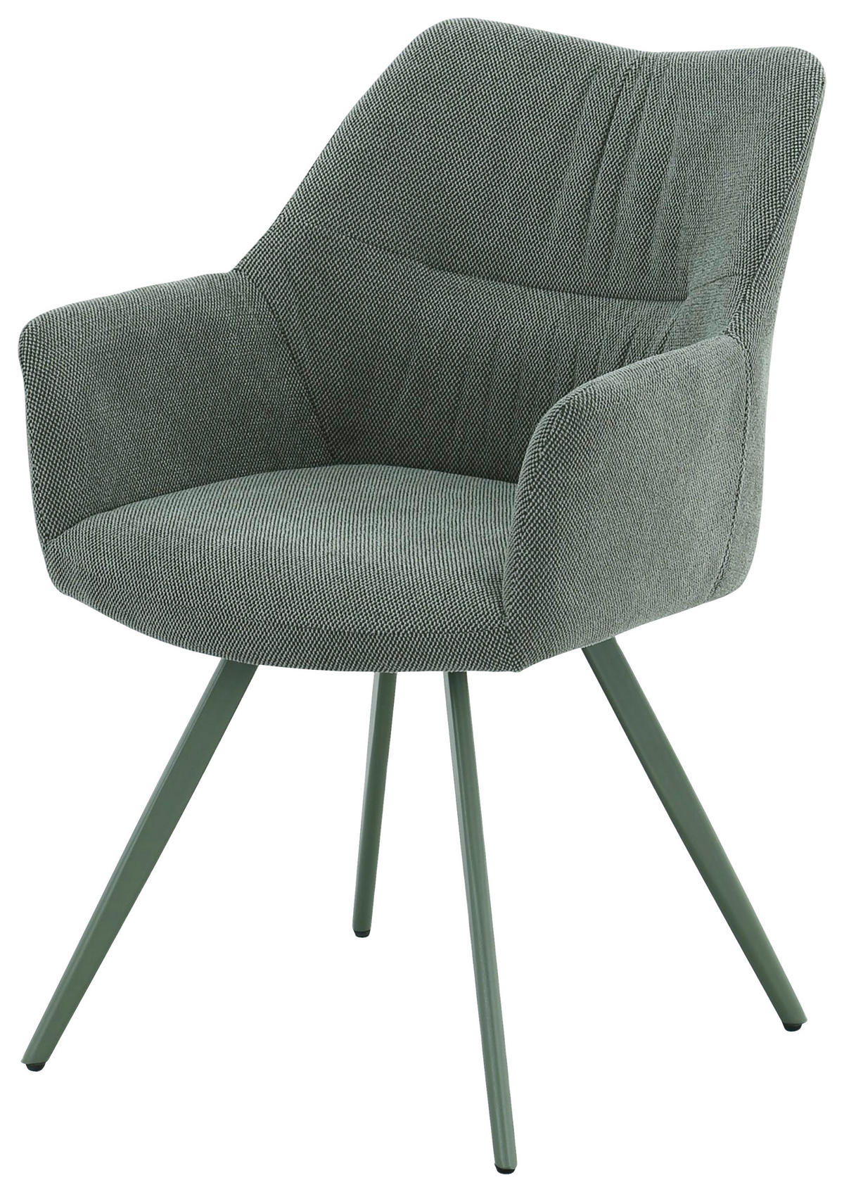 NASLANJAČ, kovina, tekstil zelena  - zelena, Design, kovina/tekstil (58/86/62,5cm) - Carryhome