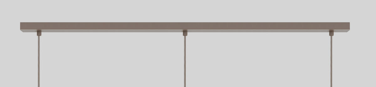 HÄNGELEUCHTE Montpellier 130/150/40 cm  - Sandfarben/Weiß, Design, Kunststoff/Metall (130/150/40cm)