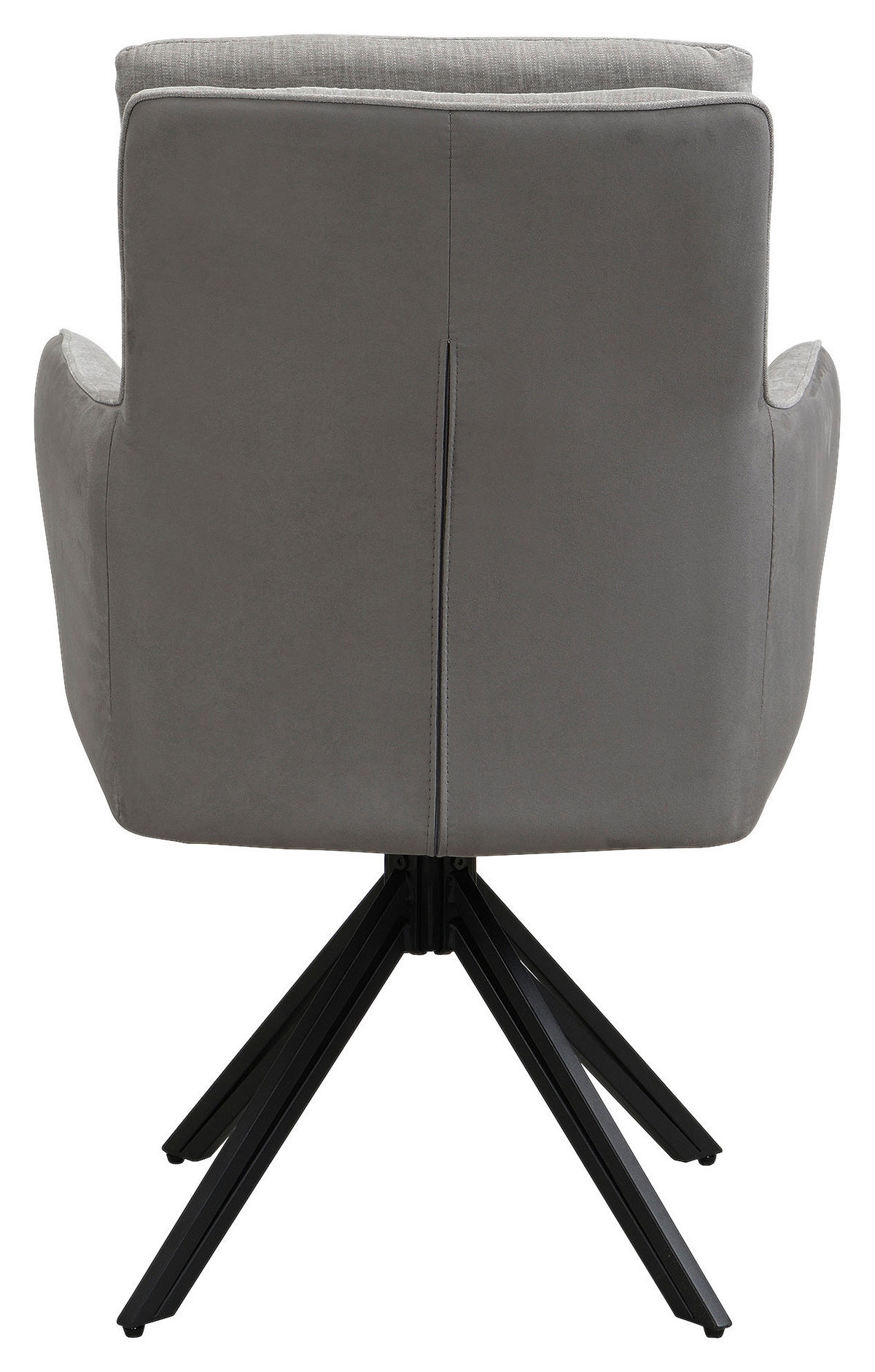 STUHL-SET - Hellgrau/Schwarz, MODERN, Textil/Metall (62/94/70cm) - MID.YOU