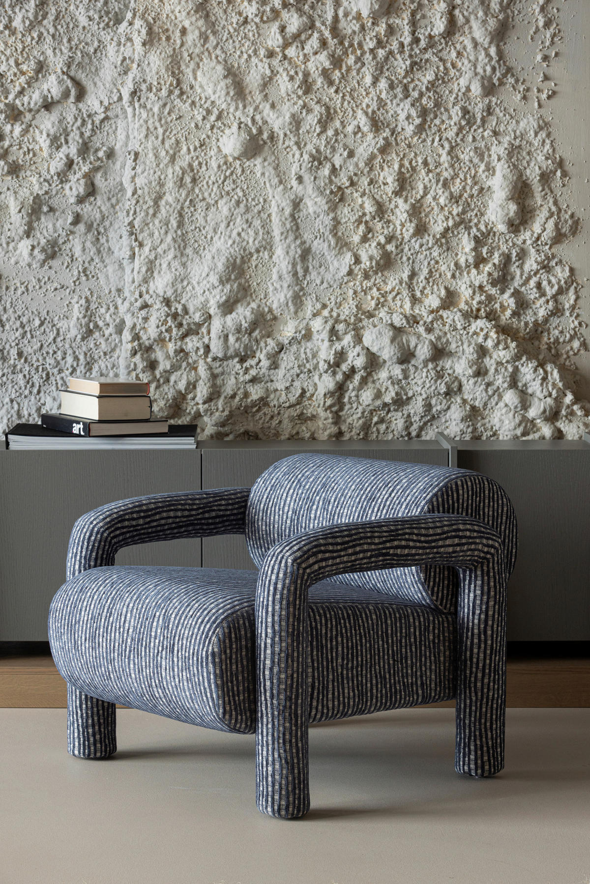 SESSEL in Webstoff Graublau  - Graublau, MODERN, Textil (76/65/82cm) - Livetastic