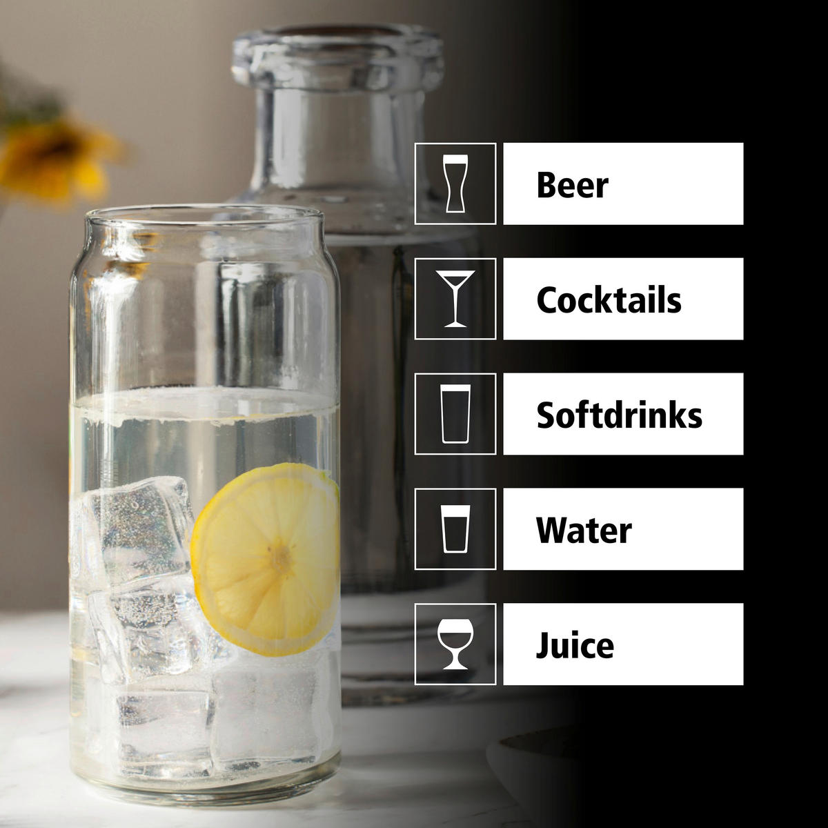 GLÄSERSET GLASS CANS  12-teilig  - Klar, Basics, Glas (8/16,5cm)