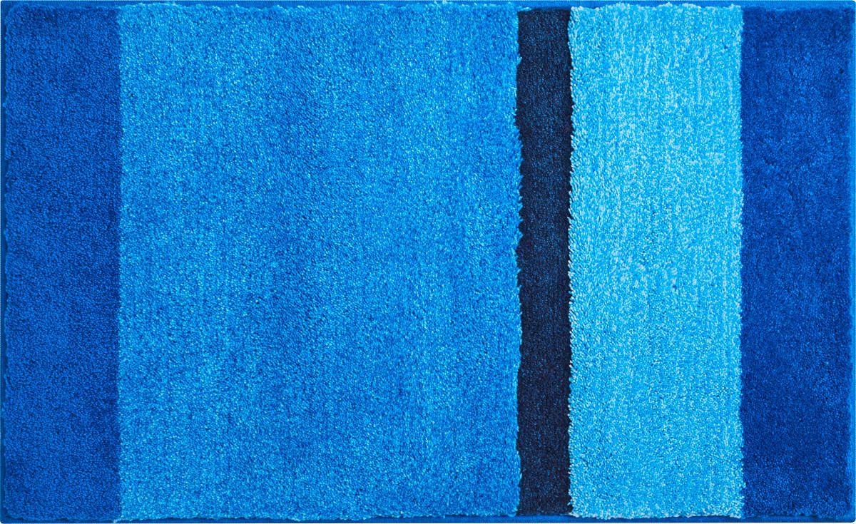 BADTEPPICH Blau 70/120 cm  - Blau, Basics, Kunststoff/Textil (70/120cm) - Grund