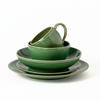 KOMBISERVICE Dunkelgrün FONTANA 5-teilig 1 Personen  - Dunkelgrün, Basics, Keramik - Costa Nova