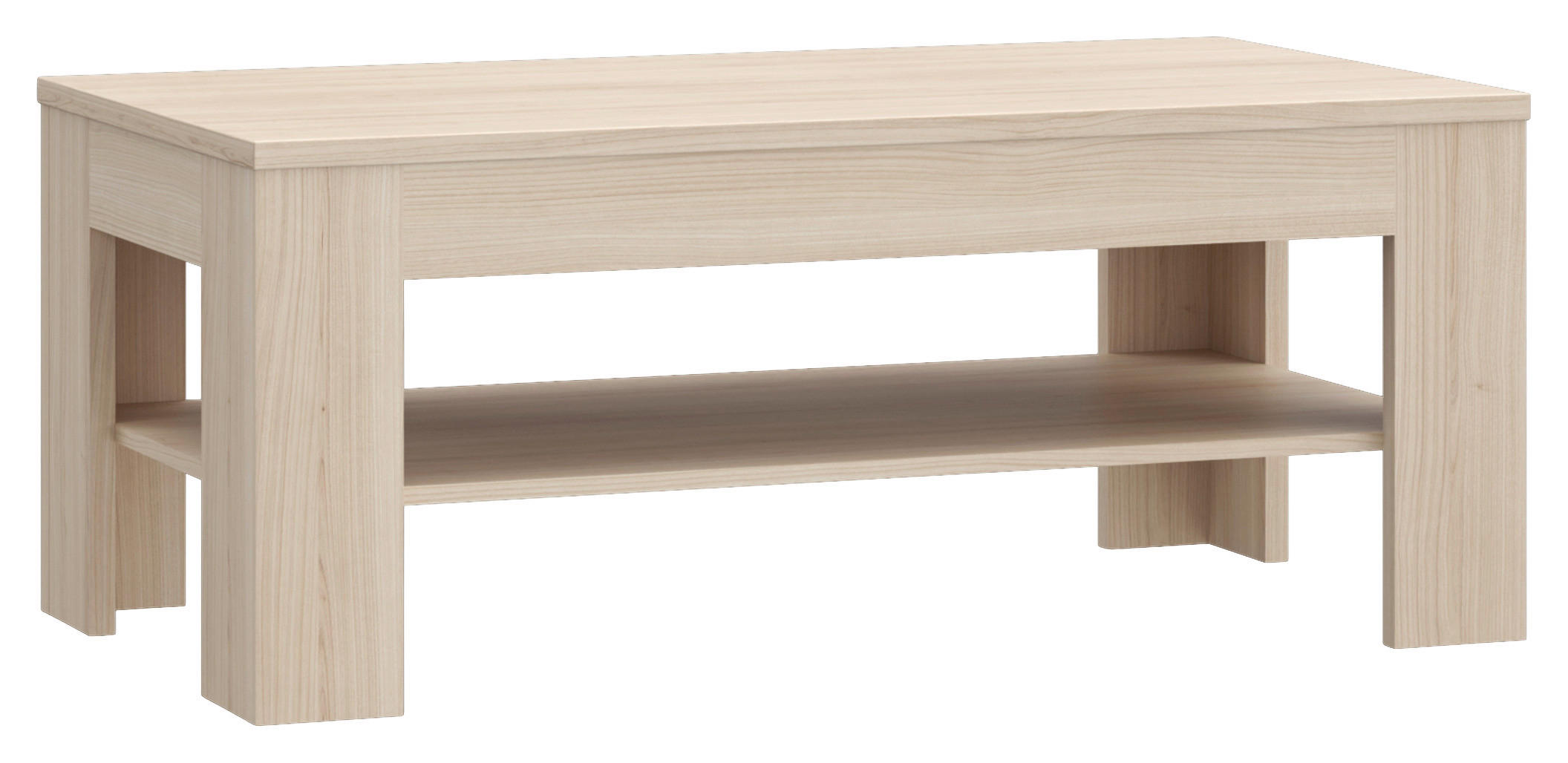 COUCHTISCH in Holzwerkstoff 110/60/45,5 cm - Eichefarben, Natur, Holzwerkstoff (110/60/45,5cm) - Ti'me