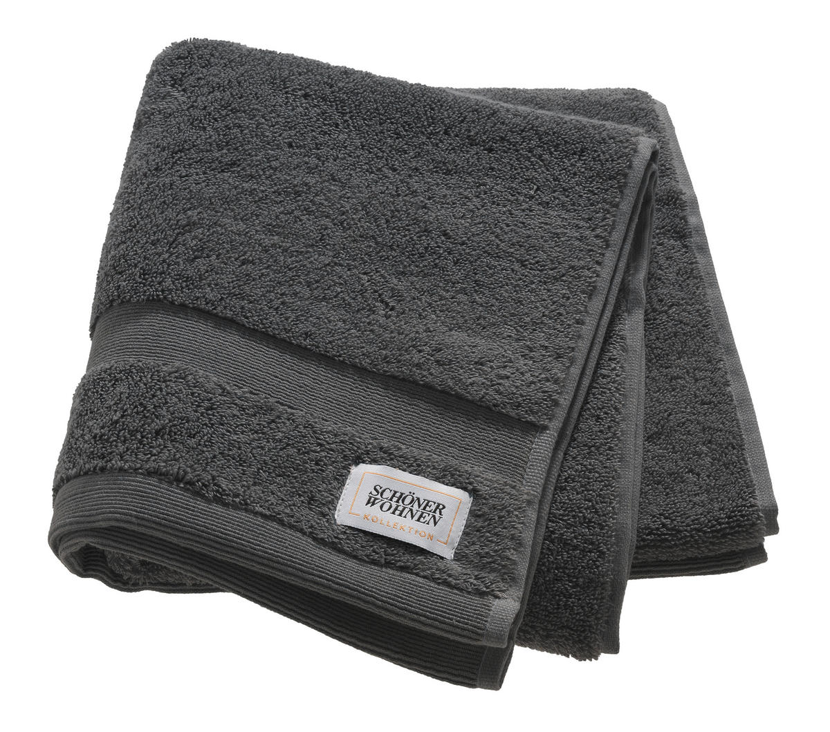 HANDTUCH 50/100 cm SW-Cuddly Anthrazit 2-teilig  - Anthrazit, Basics, Textil (50/100cm) - Schöner Wohnen