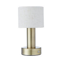 PORTABEL LAMPA Tiara 10/24 cm   - vit, Modern, metall/textil (10/24cm)