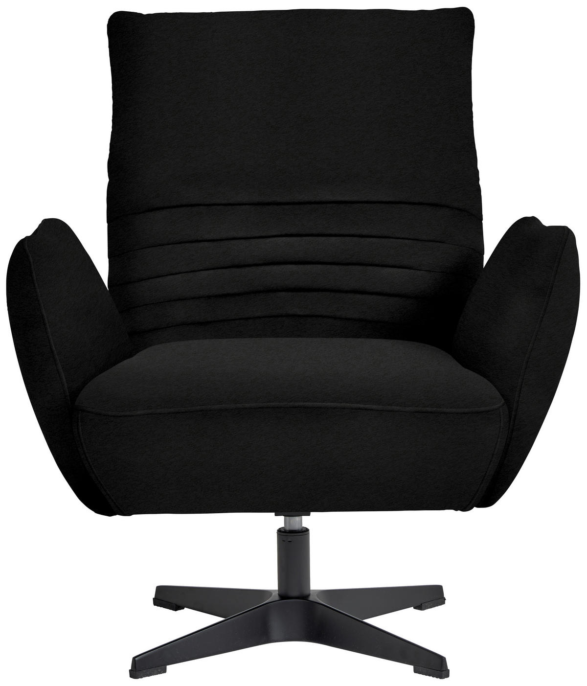 SESSEL in Teddystoff Schwarz  - Schwarz, Design, Textil/Metall (60/94/86cm) - Dieter Knoll