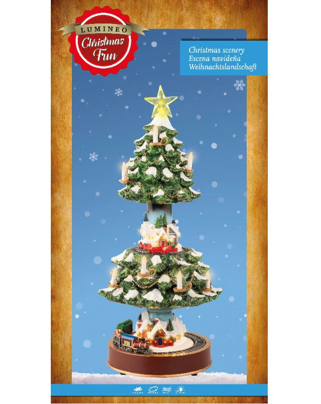 BOŽIČNA LED-FIGURICA - večbarvno, Basics, umetna masa (24,5/49cm)