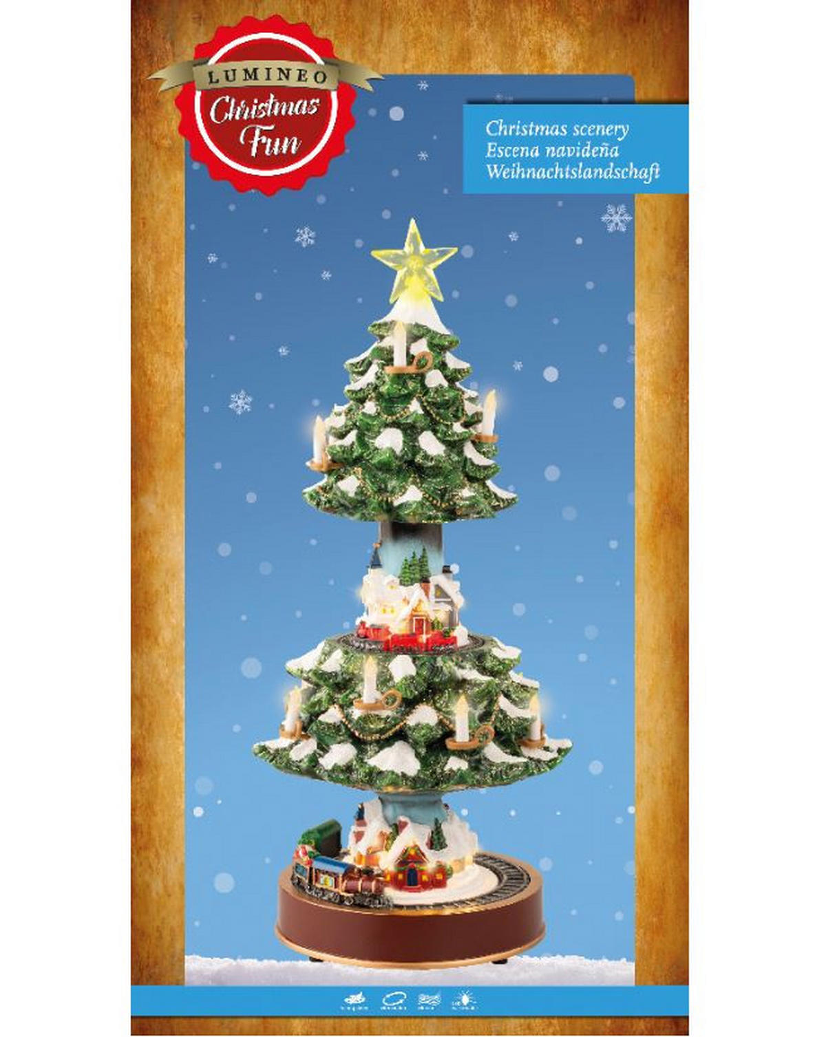 BOŽIČNA LED-FIGURICA - večbarvno, Basics, umetna masa (24,5/49cm)