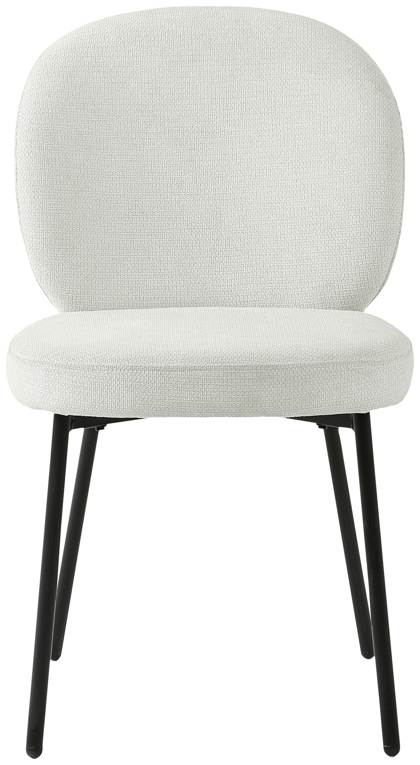STUHL  in Eisen Leinenoptik Holz, Metall, Textil  - Schwarz/Weiß, Design, Holz/Textil (49/86/64cm) - Ambia Home