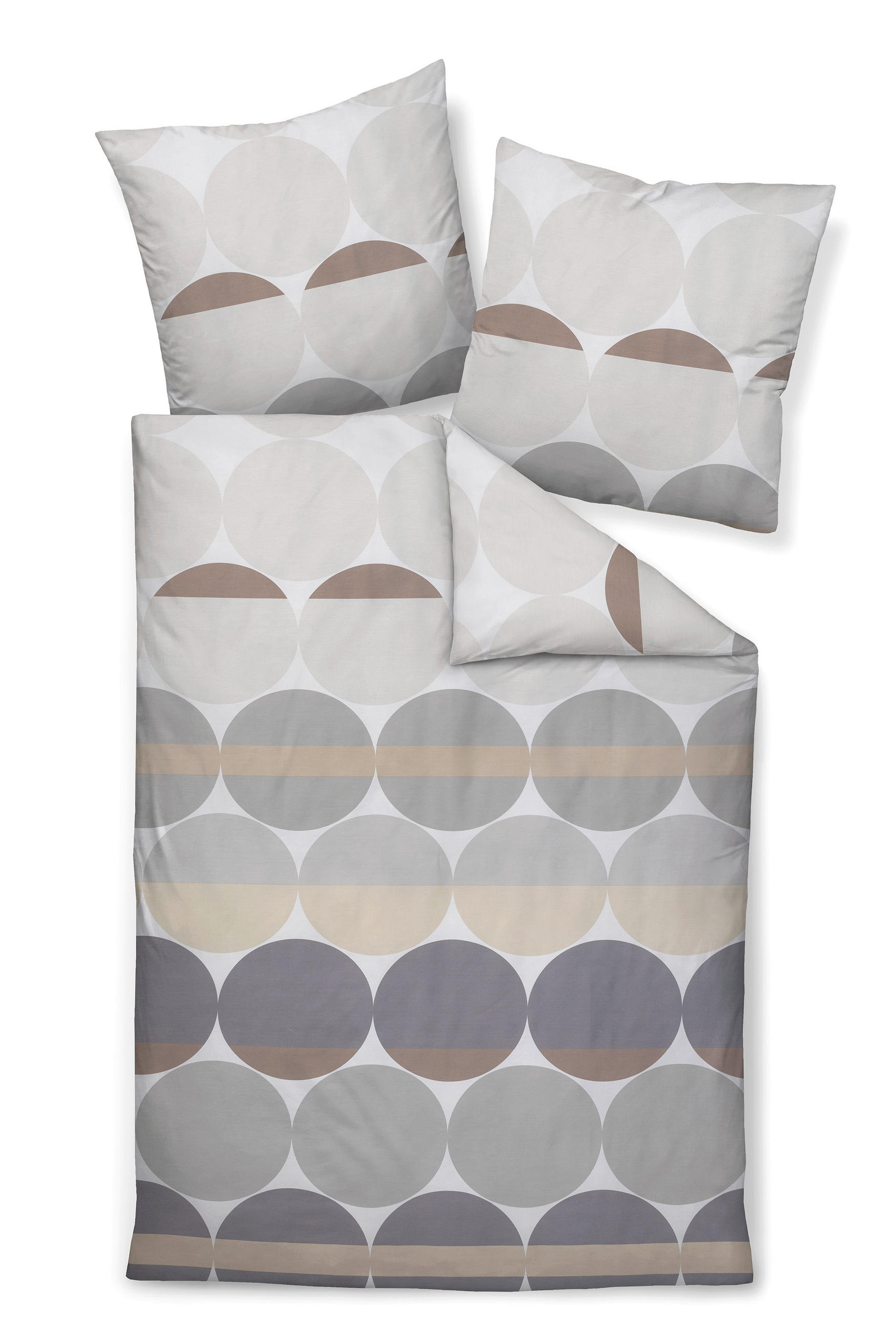BETTWÄSCHE Makosatin 135/200 cm  - Sandfarben/Beige, Design, Textil (135/200cm) - Janine