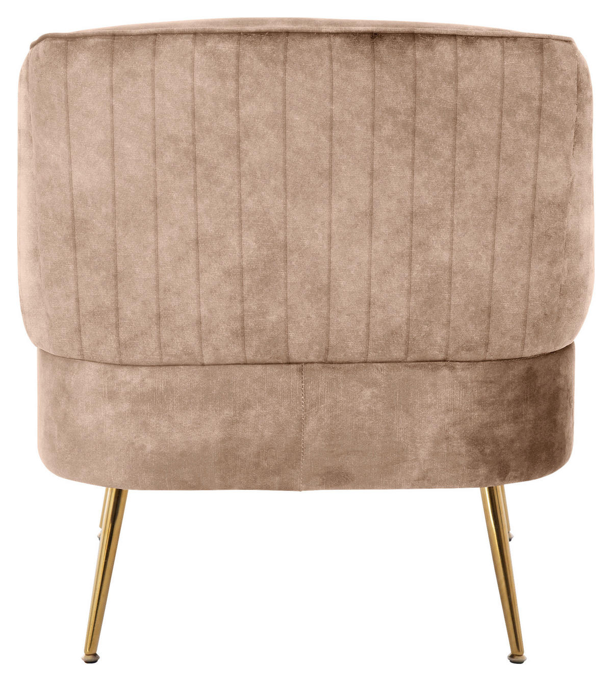FOTOLIU in textil taupe  - auriu/taupe, Design, metal/textil (76/69/75cm) - Livetastic