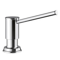 SPÜLMITTELSPENDER  - Chromfarben, Basics, Metall (4,5/9,7/9,6cm) - Blanco