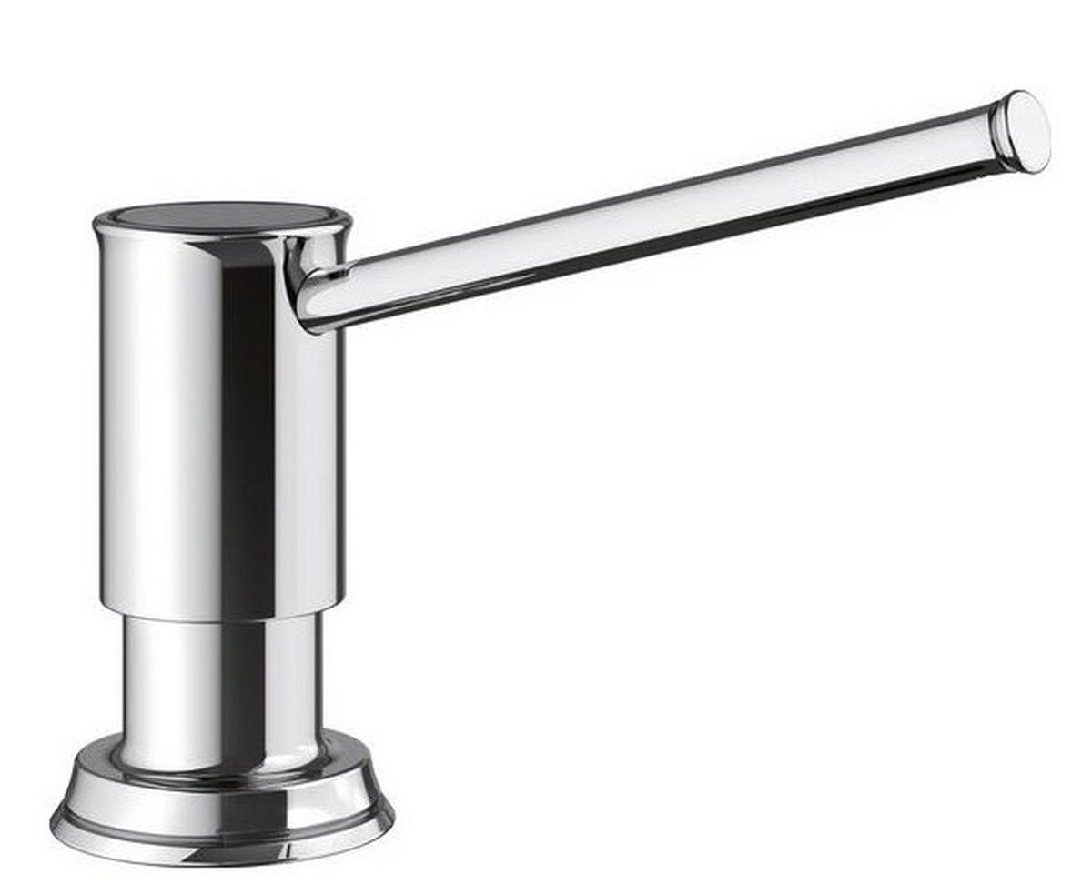 SPÜLMITTELSPENDER  - Chromfarben, Basics, Metall (4,5/9,7/9,6cm) - Blanco