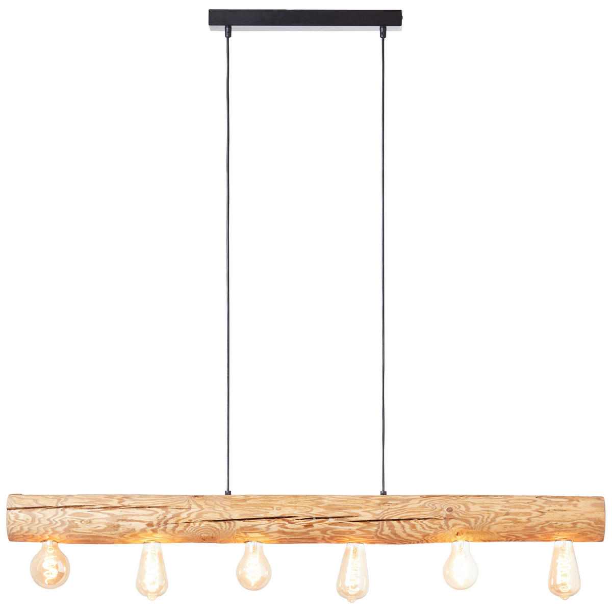 HÄNGELEUCHTE  - Kieferfarben, Natur, Holz/Metall (105/70/115cm) - Brilliant