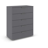 KOMMODE  in 80/100/43 cm  - Chromfarben/Dunkelgrau, Design, Holzwerkstoff/Metall (80/100/43cm) - Carryhome