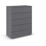 KOMMODE  in 80/100/43 cm  - Chromfarben/Dunkelgrau, Design, Holzwerkstoff/Metall (80/100/43cm) - Carryhome