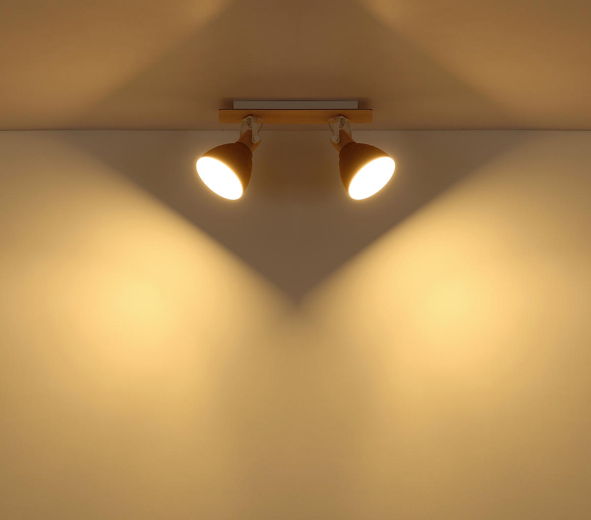 STRAHLER Lyndon 39/17,5/19 cm  - Braun/Weiß, Natur, Holz/Papier (39/17,5/19cm) - Globo