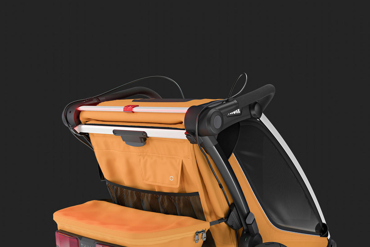 FAHRRADANHÄNGER   Chariot Sport2 sngle  - Dunkelgelb, Basics, Textil/Metall (88/37/59cm) - Thule