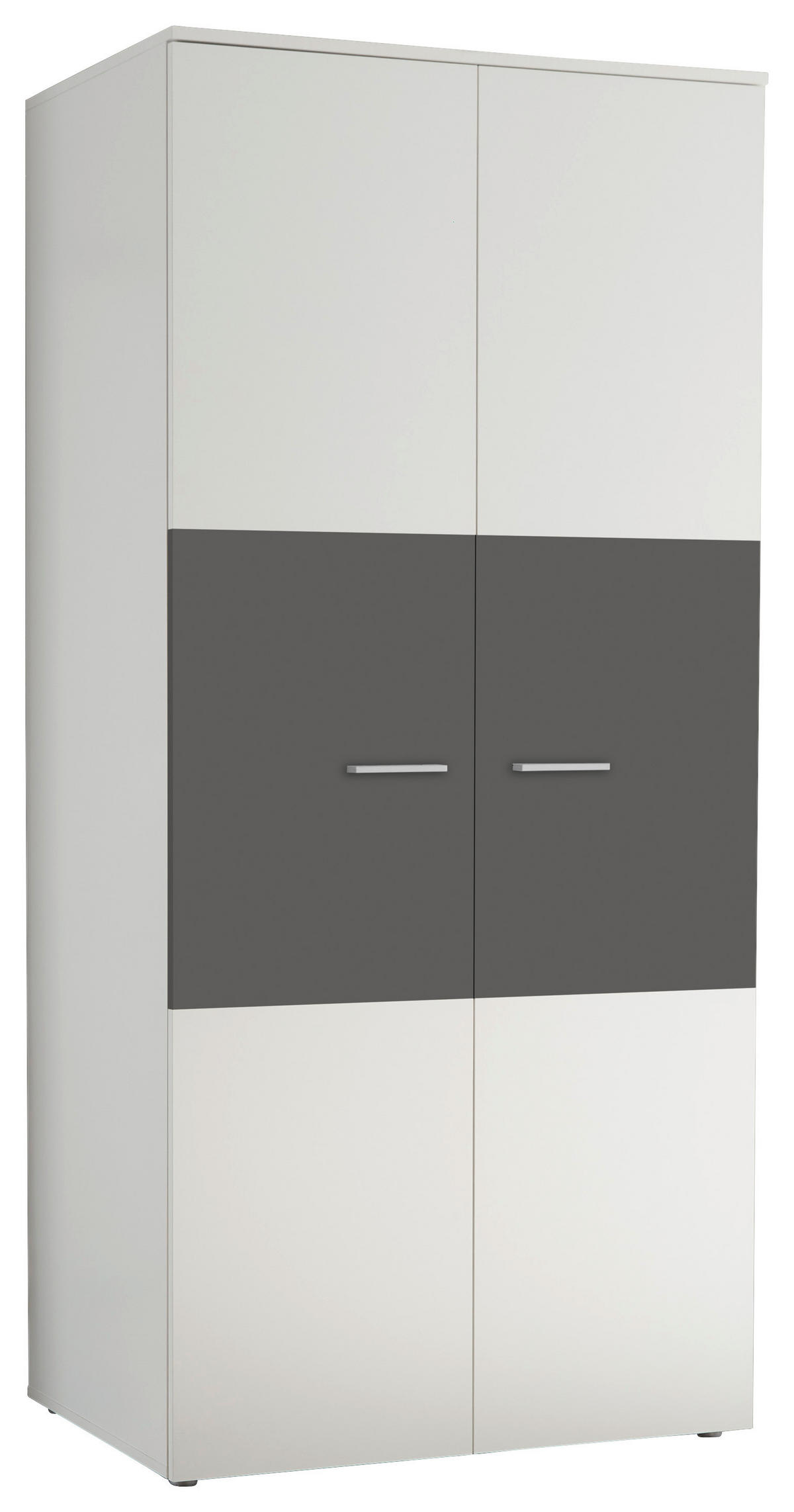 șIFONIER PENTRU COPII - alb/grafit, Modern, plastic/material pe bază de lemn (90/195/60cm) - Carryhome