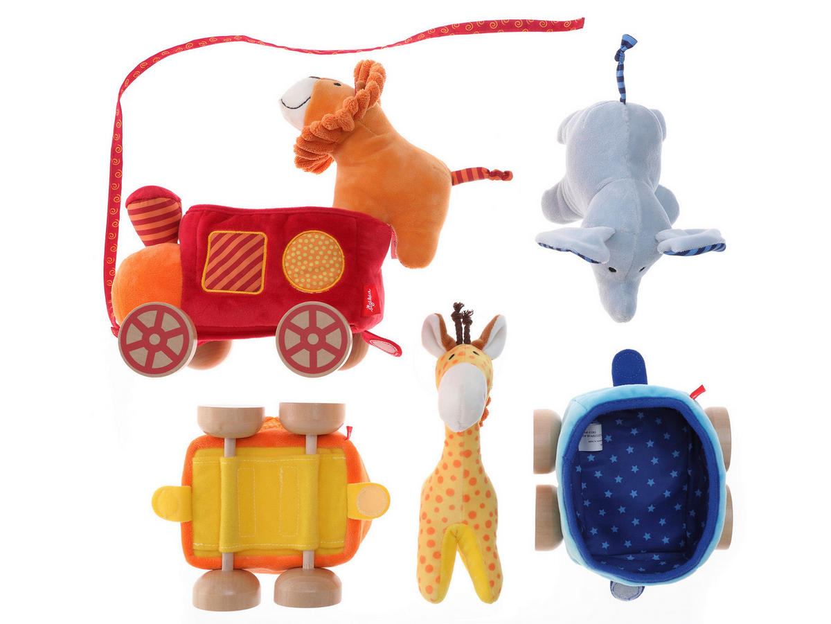 ZIEHFIGUR - Blau/Rot, Basics, Holz/Textil (45/25/14cm) - Sigikid