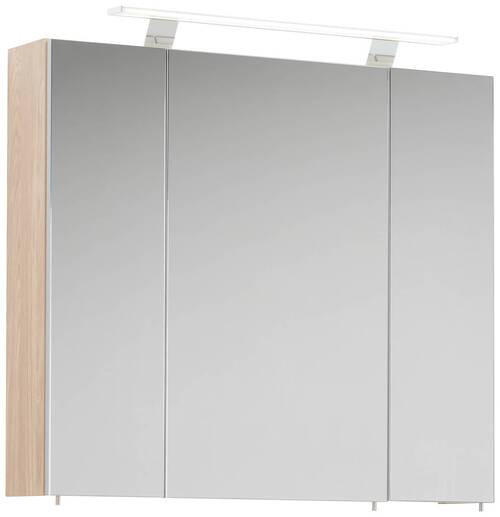 SPIEGELSCHRANK 80/75,7/16 cm  - Eichefarben, Basics, Glas/Holzwerkstoff (80/75,7/16cm) - Stylife