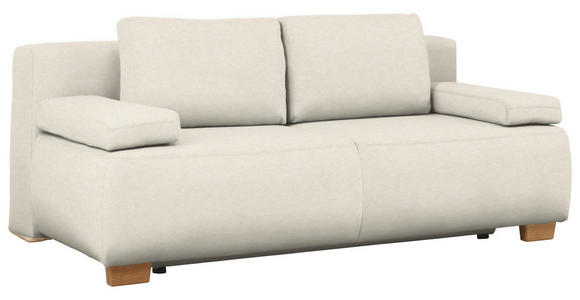 BOXSPRINGSOFA  in Webstoff Naturfarben Skandinavisch  - Naturfarben, MODERN, Holz/Textil (205/93/108cm) - Venda