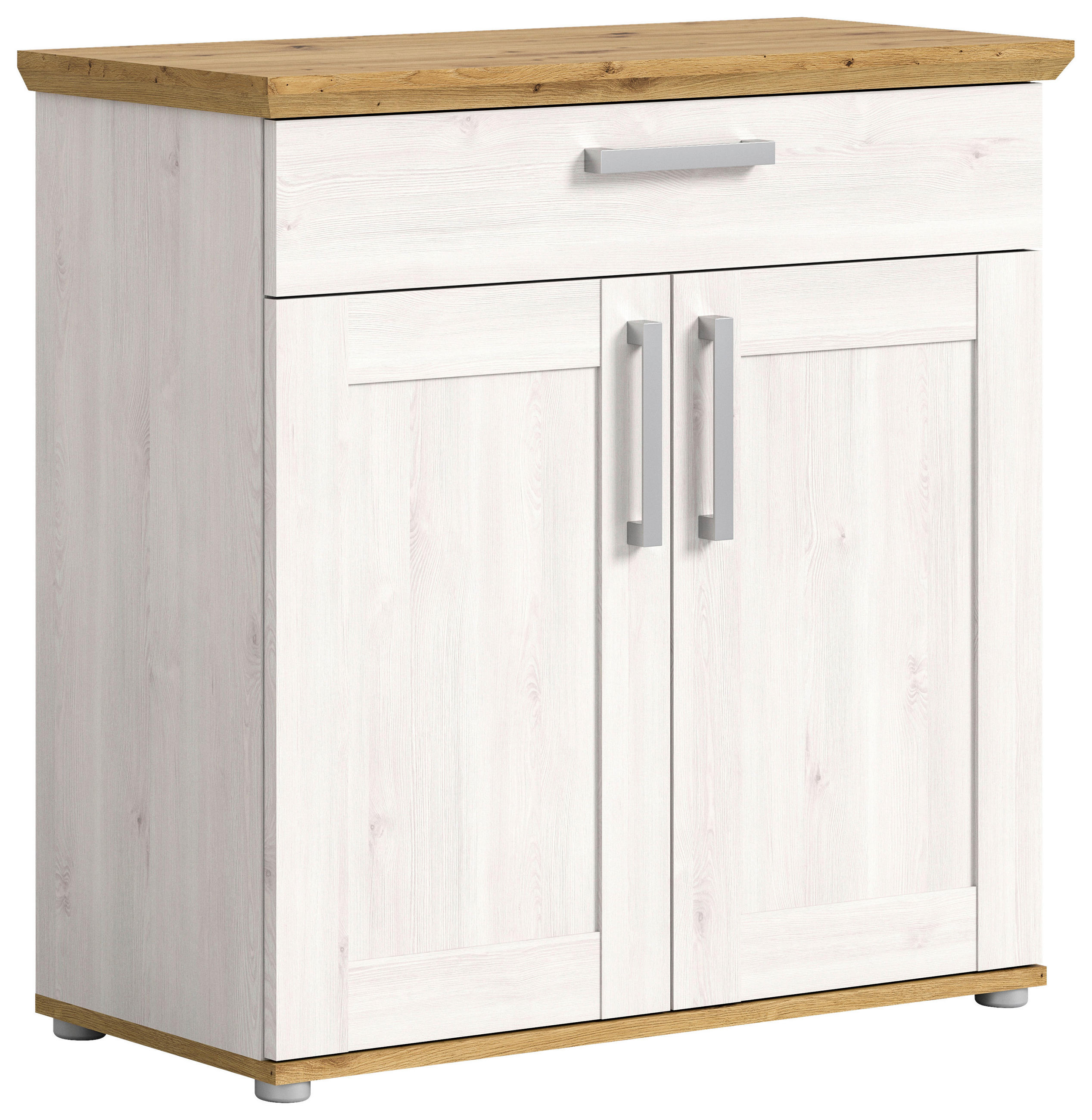 SCHUHSCHRANK  - Silberfarben, KONVENTIONELL, Holzwerkstoff/Kunststoff (90/88/37cm) - MID.YOU