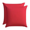 ZIERKISSENSET in Rot Uni 48/48 cm  - Rot, Basics, Textil (48/48cm)