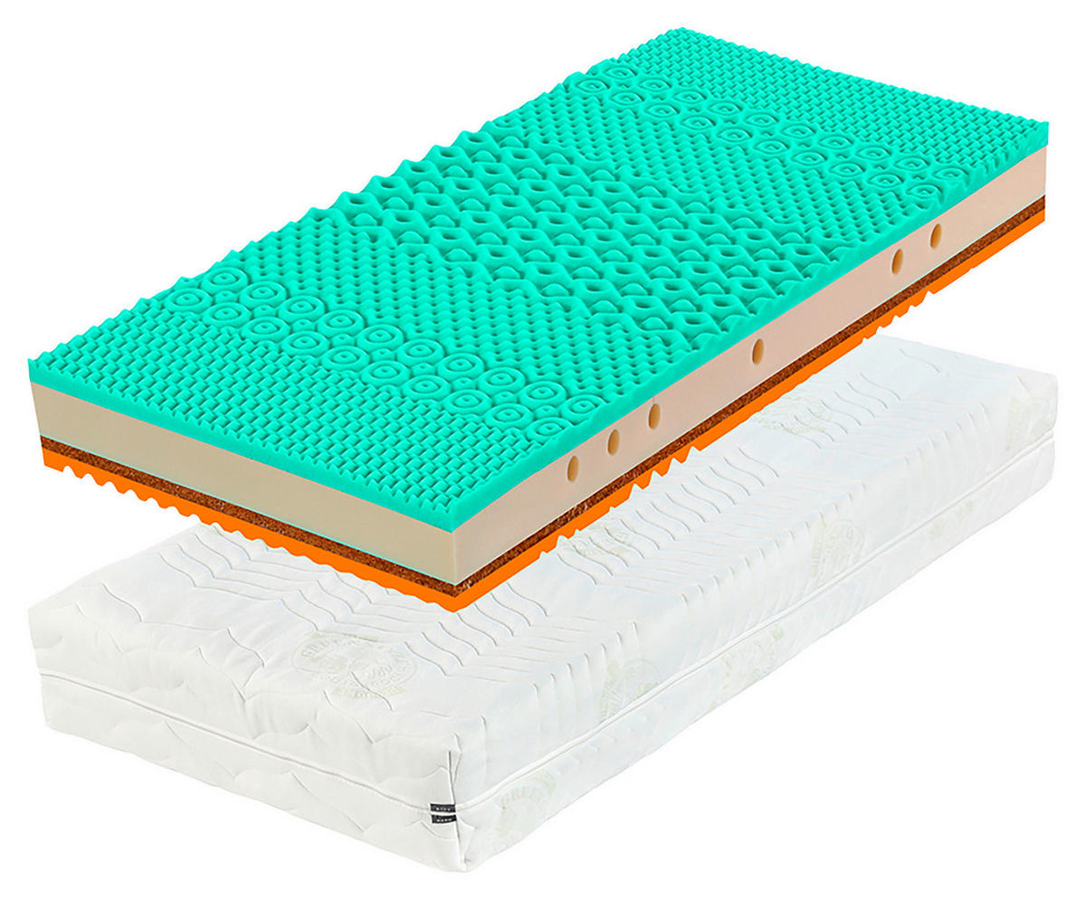 MATRAC, 90/200 cm - biela, Basics, textil (90/200cm) - Novel