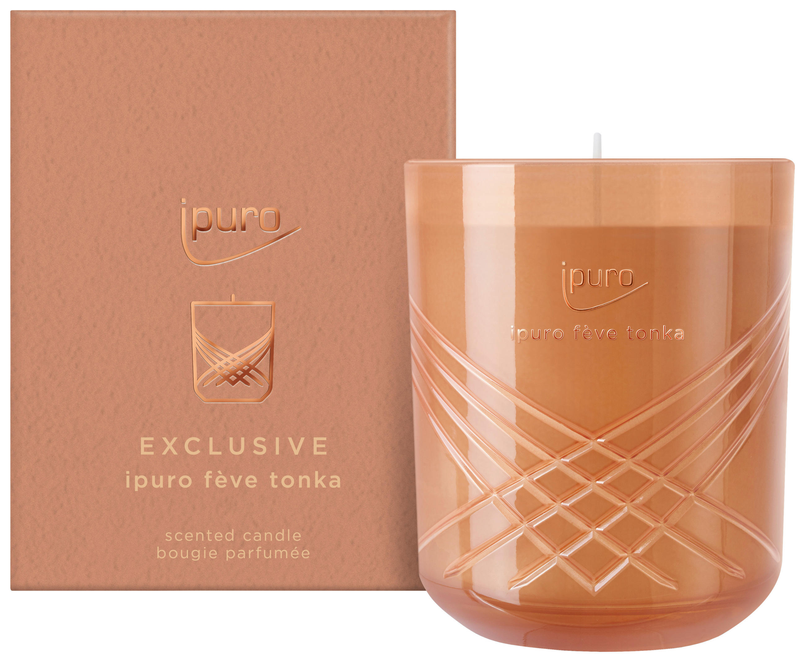 KERZE IM GLAS - Orange, Basics, Glas (9/9/11,5cm) - Ipuro