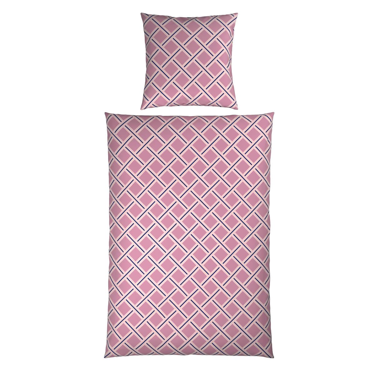 BETTWÄSCHE Satin 135/200 cm  - Mauve, Textil (135/200cm) - Novel