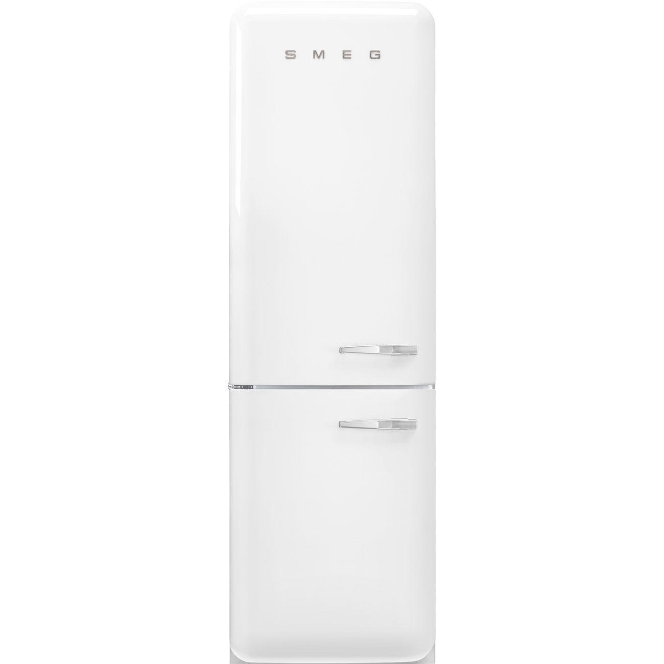 KÜHL-GEFRIER-KOMBINATION FAB32LWH5  - Weiß, Design, Metall (60/196,8/72,8cm) - SMEG