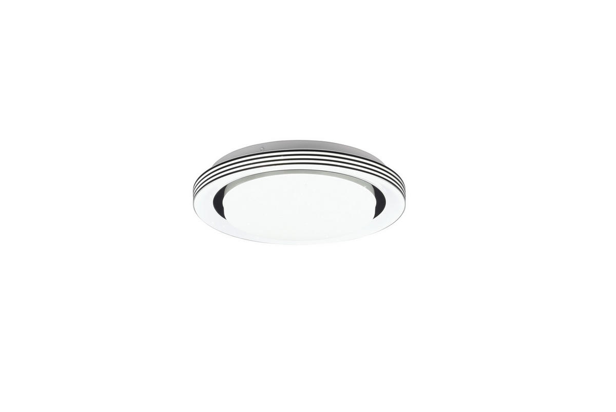LED-DECKENLEUCHTE  27/7 cm    - Schwarz, Basics, Kunststoff (27/7cm)